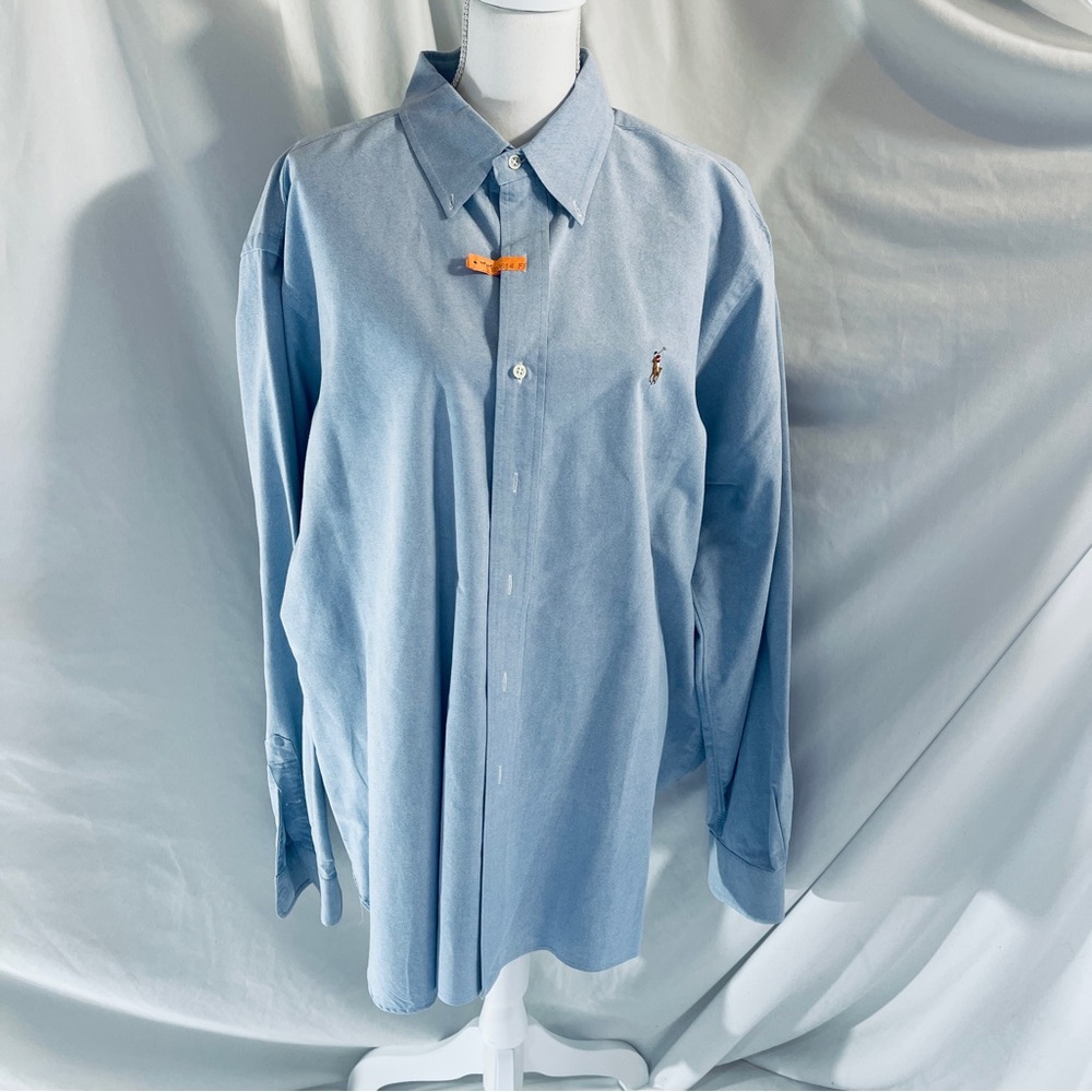 Men's Ralph Lauren Classic Fit Oxford Shirt/ Light Blue/XXL/Iconic Pony